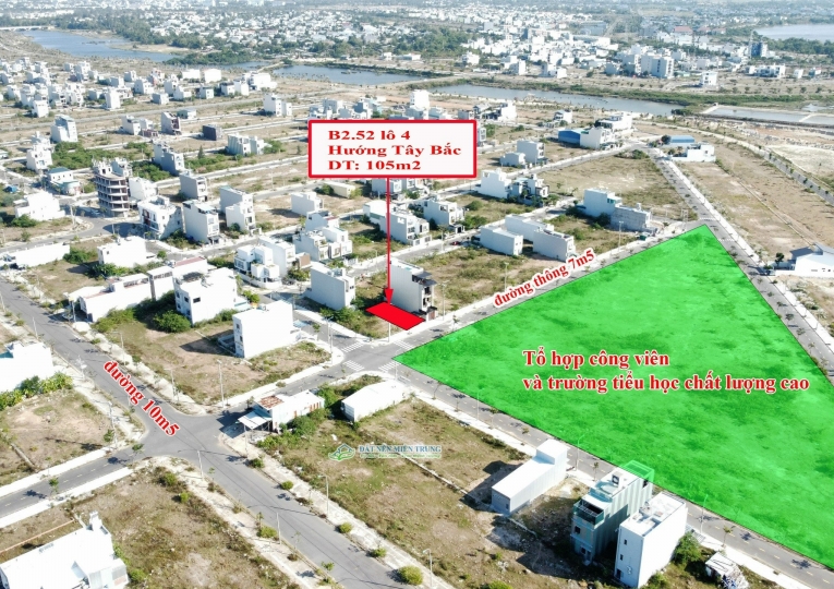 Bán đất B2.52 lô 4 Nam Hòa Xuân, view trường học và công viên